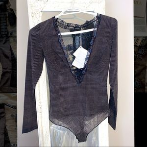 La Perla Lace & Houndstooth Body Suit - BNWT